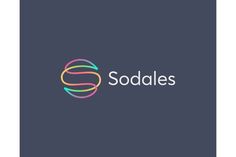 the logo for sodales, which is designed to look like an abstract ball with colorful lines