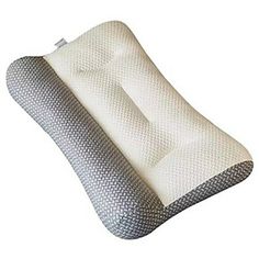 an inflatable pillow that is made from foam and has a gray pattern on it