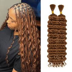 PRICES MAY VARY. Premium synthetic hair: Our Deep Wave Bulk Hair natural braiding hair features ocean wave crochet hair made from premium synthetic materials. This ensures a high-quality and durable product that will last for a long time. Length and weight options: Choose from various lengths, ranging from 18’’ to 24’’, with our Deep Wave Bulk Hair for braiding wet and wavy. Each pack contains two bundles, and each single bundle weighs between 70-80g, totaling 145-160g per pack. If you want full Braiding Hair Numbers, Braiding Extensions, Ocean Wave Crochet Hair, Wave Crochet, Hair Braiding, Braiding Hair, Boho Braids, Crochet Hair, Synthetic Materials