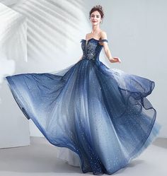 Fancy Dresses Blue, Women Formal Wear, Elegant Dressing, Prom Dress Evening, Dressing Style, Blue Tulle, Cute Prom Dresses, Fantasy Gowns, Fairytale Dress