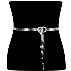 PRICES MAY VARY. ✦MATERIAL✦These Women sexy bling bling waist belts are constructed completely of silver-tone alloy with all over glittering rhinestone accents. Gleaming crystals add opulent shine to this belt. ✦SIZE✦Belt Width : 15mm; Buckle Width : 35mm. Small Size Length: 41" ( 105cm ); Medium Size Length: 47" ( 120cm ); Large Size Length: 53" ( 135cm ). Flexible Size for an adjustable fit. ✦OCCASION✦Add a statement-making finish to your look with these double o ring crystalline belts. It's e Belt For Jeans, Waist Belts, Vintage Leather Belts, Gold Belts, Rhinestone Belt, Studded Belt, Brown Leather Belt, Black Leather Belt, Genuine Leather Belt