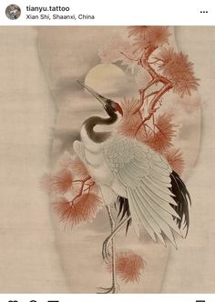 Dove Tattoo Design, 2d Painting, Asian Artwork, Japanese Animals, Japanese Ink Painting, Japanese Bird, Korean Painting