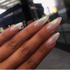 Almond Nails Hailey Bieber, Nails Hailey Bieber, Wow Nails, Edgy Nails, Almond Acrylic Nails, Pink Acrylic, Get Nails