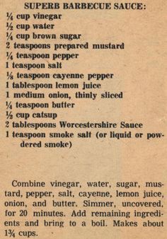 an old recipe is shown with instructions for cooking