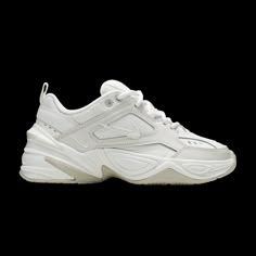 Wmns M2K Tekno 'Summit White' - Nike - AO3108 006 | GOAT Women White Sneakers Nike, Cute White Shoes Sneakers, Goat.com Shoes, Nike M2k Tekno Summit White, Nike White Shoes Women, Shoe Wishlist Women, Chunky Nike Sneakers, M2k Tekno Summit White, Nike Chunky Sneakers