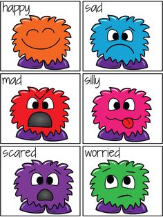 Feeling Monster Freebie Pocket of Preschool.pdf - Google Drive Kids Lunch Box Notes, Pocket Of Preschool, Alphabet Crafts Preschool, Emotions Cards