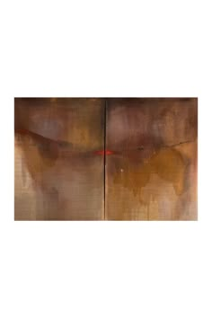 an abstract painting with brown and red colors