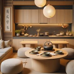 15 Elegant Japandi Kitchen Ideas for Minimalist Style — Lord Decor Japandi Coffee Bar, Modern Japanese Dining Room, Japandi Condo, Japandi Interiors Kitchen, Designing Aesthetic, Elegant Japandi, Japanese Dining Room