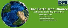 the earth with text that reads, one earth one chance celebrate earth day every day