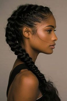 2 Braided Ponytail Hairstyles, Braid Guide, Butterfly Hair Cut, Easy Festival Hair, Using Curling Iron, Ponytail Hairstyles For Black Women, Box Braid Hair, Haircut Styles For Women, Layered Hair With Bangs