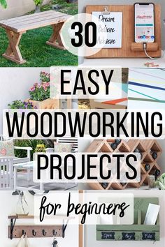 woodworking projects for beginners that are easy to make and great for the home