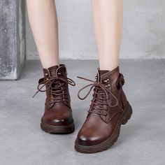 Leather Martin Boots Nov 2020-New Arrival 35 Brown Boots 2020, Shoe Last, Most Comfortable Shoes, Soft Shoes, Kinds Of Shoes, Martin Boots, Handmade Shoes, Short Boots, Leather Booties