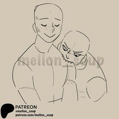 a drawing of a man holding a woman's head with the caption, patreon