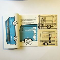 an open book with instructions on how to load and unload a delivery truck from the back