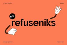 an orange background with the words refuseniks