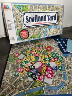 the scotland yard board game in its box