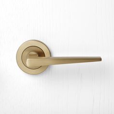 an image of a door handle on a white door