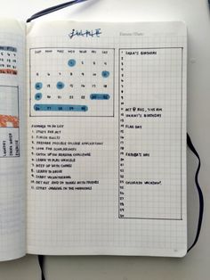 Planning School, Bullet Journal Pages, Bullet Journal Spread