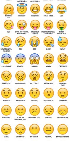 the different types of emoticions and their meanings are shown in this graphic style