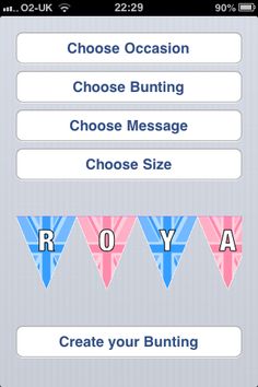 the baby shower game is displayed on an iphone screen, and it's buttons are highlighted