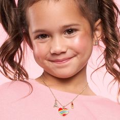 Spice up any outfit with the trio of charms in this whimsical necklace, sure to bring smiles and charm every time it's worn! Features a lobster claw clasp and is quality tested for hypoallergenic, nickel and lead free wear. Perfect for ages 5+. Whimsical Necklace, Childrens Jewelry, Heart For Kids, Spice Up, Lobster Claw, Spice Things Up, Charms, Bring It On, Paris