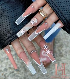 Winter Nails Acrylic, Christmas Nails Acrylic, Xmas Nails, Kwanzaa, Nailed It, Christmas Nail Designs