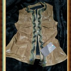 Brand New Benedetta Novi Leather Vest. Vest Has Never Been Worn, New With Tags. Please See Tags In Third Pic For Extra Details. Beige Vest, Leather Vest, South Africa, Jackets & Coats, Jackets For Women, Brand New, Tags, Leather, Women Shopping