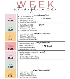 the week planner is filled with different things to do for each person in their life