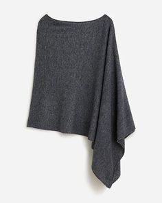 J.Crew: Cashmere-wool Blend Poncho For Women Dressy Fall Outfits, Poncho For Women, Christmas Mood Board, Sleep Shoes, Capsule Wardrobe Planning, October Outfits, Over 40 Style, Grey Poncho, Mom Clothes