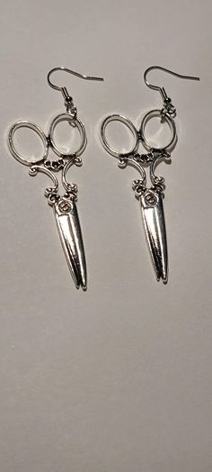 Scissor Earrings Scissor Earrings, Jewelry Earrings Dangle, Etsy Earrings, Dangle Drop Earrings, Etsy Accessories, Dangle Earrings, Handmade Items, Jewelry Earrings, Accessory Gift