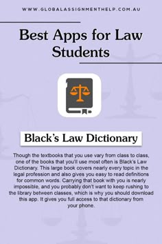 the best apps for law students black's law dictionary