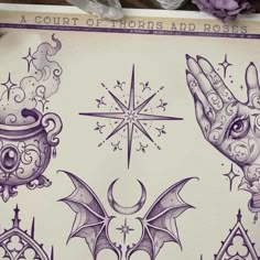 an image of some tattoos on paper