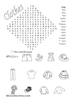 clothes word search for kids to learn how to wear them in this printable activity