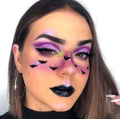 Dalmation Makeup, Horror Smink, Bat Makeup, Carnaval Make-up, Makeup Ideas For Halloween, Halloween Makeup Clown, Halloween Make-up Looks, Halloweenský Makeup, Holloween Makeup