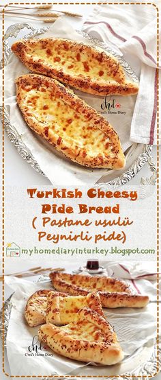 Peynirli pide (pastane usulü) / Turkish Cheesy Pide Bread (soft version) | Çitra's Home Diary. #piderecipe #turkishpide #flatbread #cheesypide #cheesybread #foodphotography #resepmasakanturki #turkishfoodrecipe #breakfast Traditional Bakery, Bread Bakery, Bread Soft, Turkish Breakfast, Turkish Food, Cheesy Bread