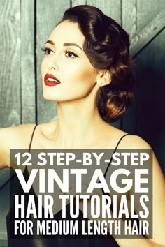 Vintage Waves Hair, 1950’s Hair, Hairstyle Ideas Easy, Blithe Spirit