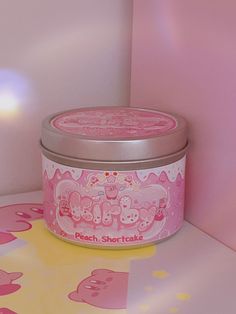 Kirby Inspired Coconut Soy Wax Candle | Fluffy Dreamland Milky Paw Scents Peach Shortcake, Evil King, Candy Candle, Candle Obsession, Ipad Procreate, Pretty Candle, Candle Studio, Eco Friendly Candles, Dream Land