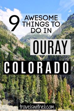 9 Things to do in Ouray Colorado In the Summer Breckenridge Colorado Summer, Breckenridge Summer, Colorado Ski Trip, Ouray Colorado, Southwest Colorado