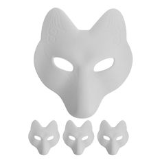 PRICES MAY VARY. 🎨JAPANESE FOX MASK✦✦✦🐺🦊😺Halloween fox mask blank mask therian mask diy unpainted craft mask japanese fox mask for halloween cosplay headwear masquerade mask white plain mask 🎨WHITE PAINTABLE MASK✦✦✦👺🎭👹Made of PU material, safe, light and reliable, comfortable for you to wear when finished.Suitable for the birthday party, carnival party, school party, masquerade, banquet, and so on. 🎨ANIMAL FACE MASK✦✦✦🐺🦊😺Halloween fox mask costume diy blank mask japanese kabuki kitsu Masquerade Banquet, Fox Masks, Japanese Fox Mask, Blank Mask, Mask For Halloween, Japanese Fox, Animal Face Mask, Therian Mask, Mask White