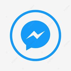 a blue speech bubble with an arrow in it, icon, flat design png and psd