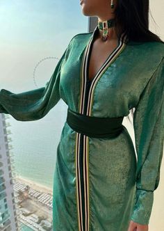 Caftan Dress Moroccan, Sleeves Details, Moroccan Dress, Moroccan Caftan, Caftan Dress, Long Puff Sleeves