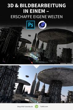 an image of some futuristic buildings in the middle of the day with text overlaying it