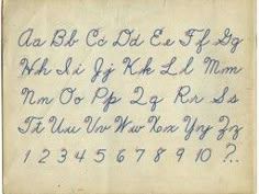 an old envelope with handwriting written in blue ink on white paper, containing the letters and numbers