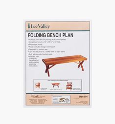 the folding bench plan is shown