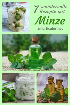 several different bottles with mints in them and the words, 7 wonderful ways to reuse