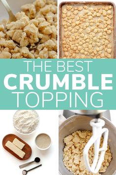 the best crumble toppings for baking