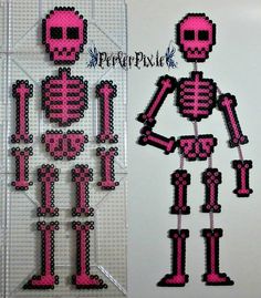 the skeleton is made out of plastic beads