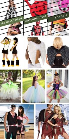 several different costumes are featured in this collage with the words halloween costume ideas for 2013