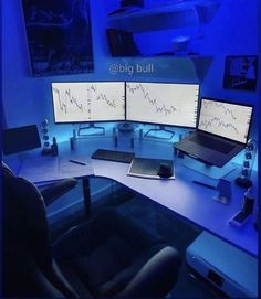 Market motivation, Market tips, market setup Trading Desk, Computer Desk Setup, Home Studio Setup, Gaming Room Setup, Workspace Design, Day Trader, Pc Setup, Studio Setup