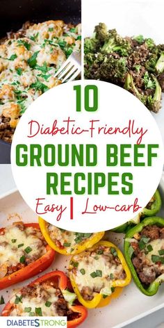 Healthy Lunch For Diabetics, Healthy Dinner Recipes For Pre Diabetics, Hamburger Meat Recipes For Diabetics, Delicious Meals For Diabetics, Diabete Dinner Recipes, Groundbeef Easy Recipes Low Carb, Dinner Ideas For Diabetics Meals